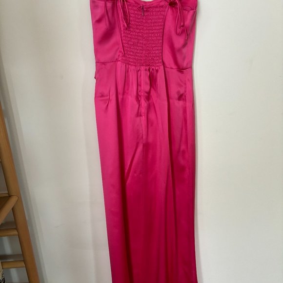 Reformation Marguerite Silk Dress Flambe Size 0 - Picture 6 of 9